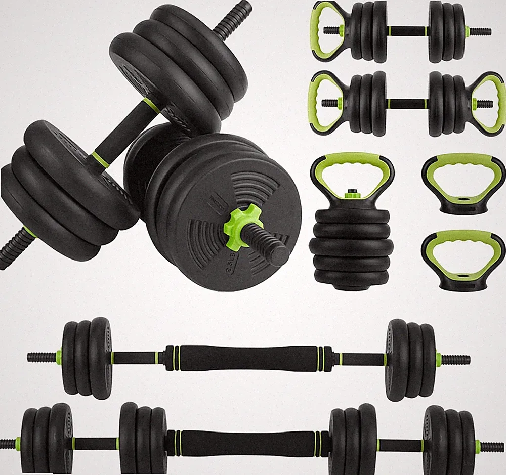 4-in-1 Adjustable Dumbbell and Kettlebell Set for Home Gym - 44/66/88 lbs