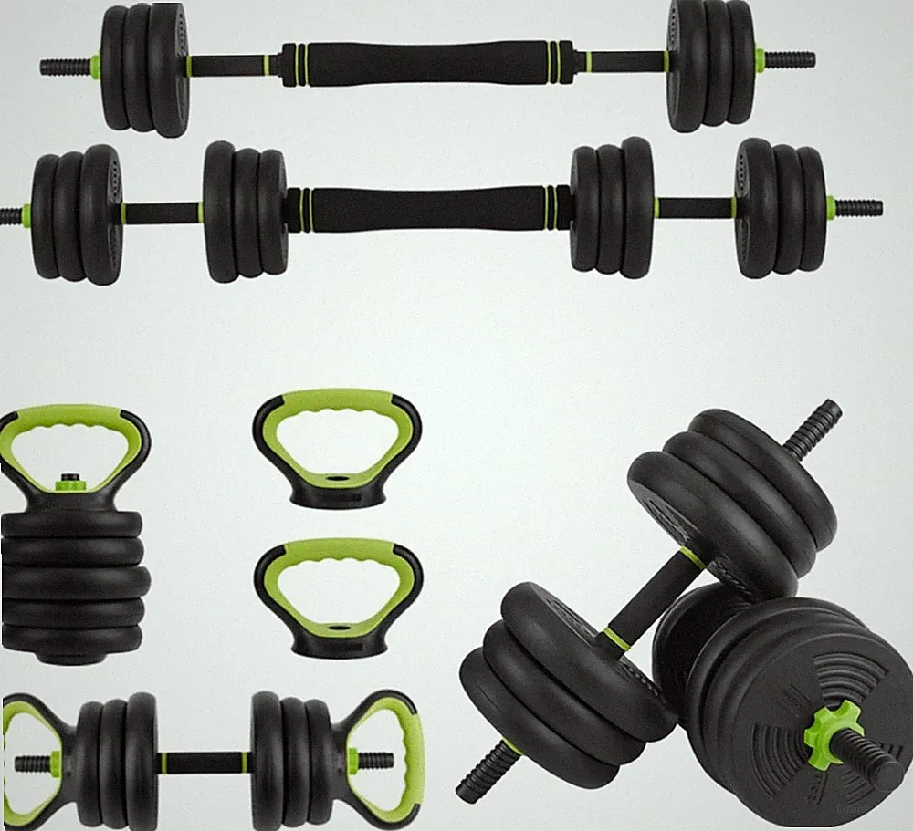 4-in-1 Adjustable Dumbbell Set, 44-88lbs, Converts to Dumbbells, Barbells & More