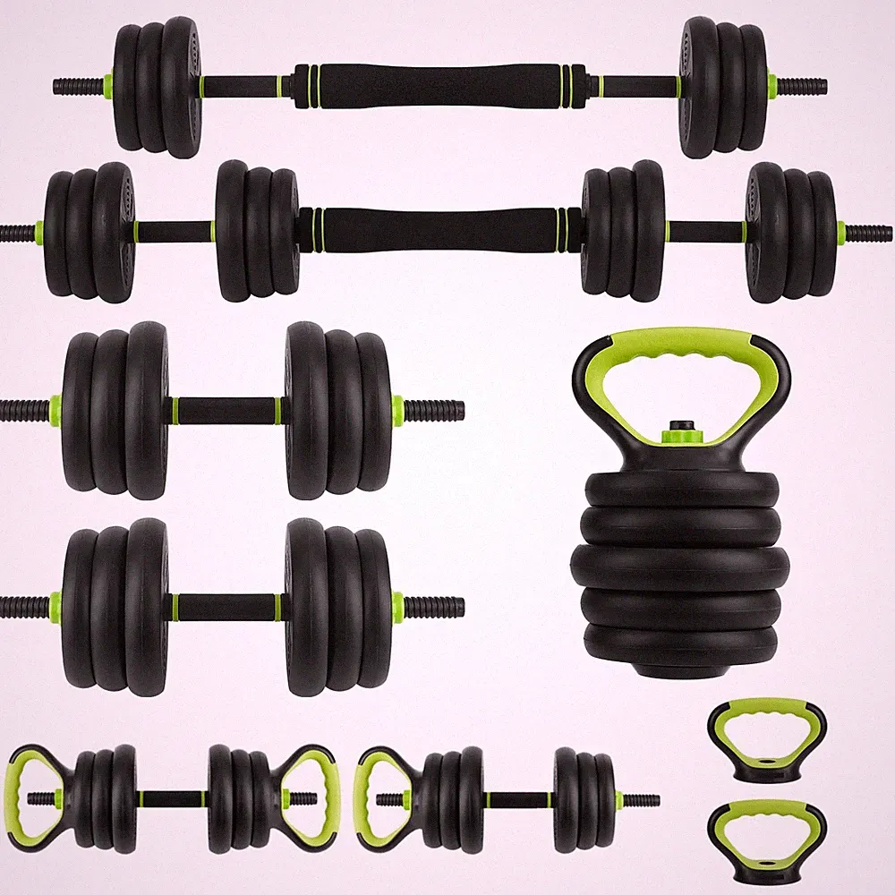 4-in-1 Adjustable Dumbbell Set 44LB for Home Gym Multi-Function Gym Training