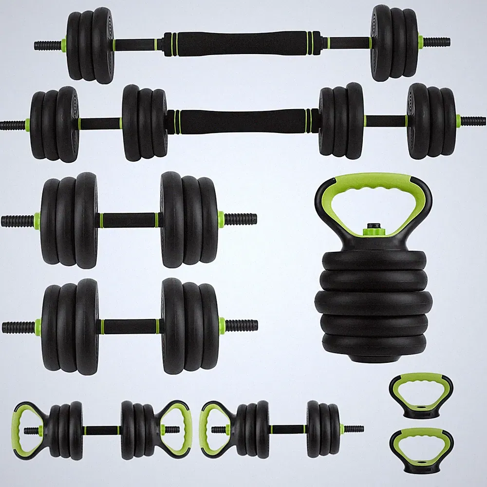 4-in-1 Adjustable Dumbbell Set 44LB for Home Gym Multi-Function Gym Training US