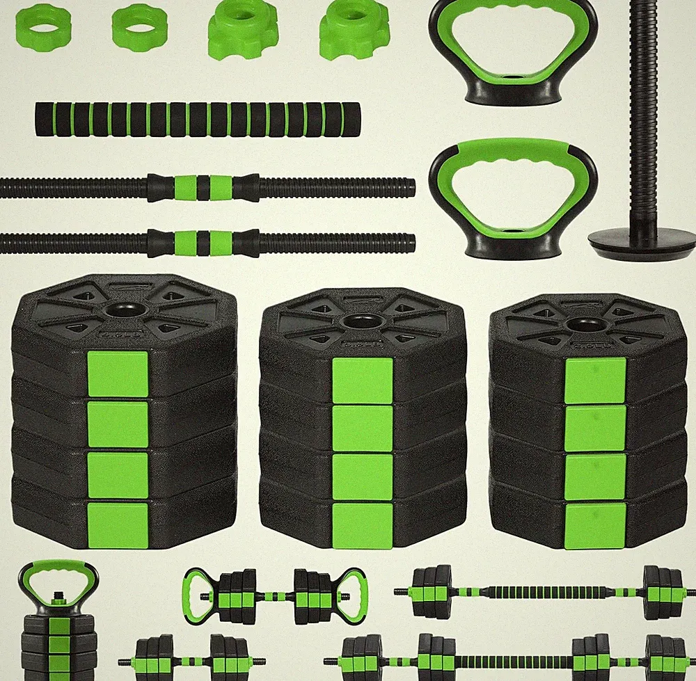 4-in-1 Adjustable Dumbbell Set 44lbs Free Weights for Home Gym Strength Training