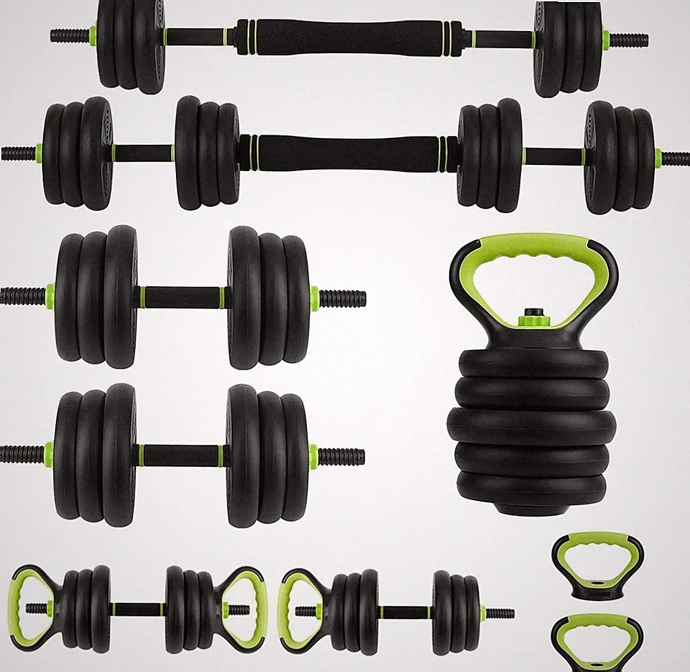4-in-1 Adjustable Dumbbell Set Multiweight Dumbbell Training Equipment