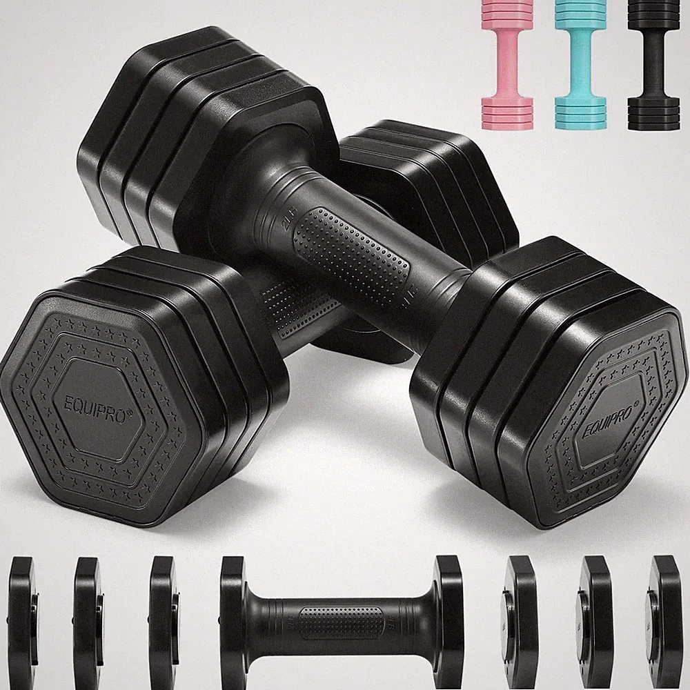 4-in-1 Adjustable Dumbbell Set Weights for Women at Home Exercise 1 Pc