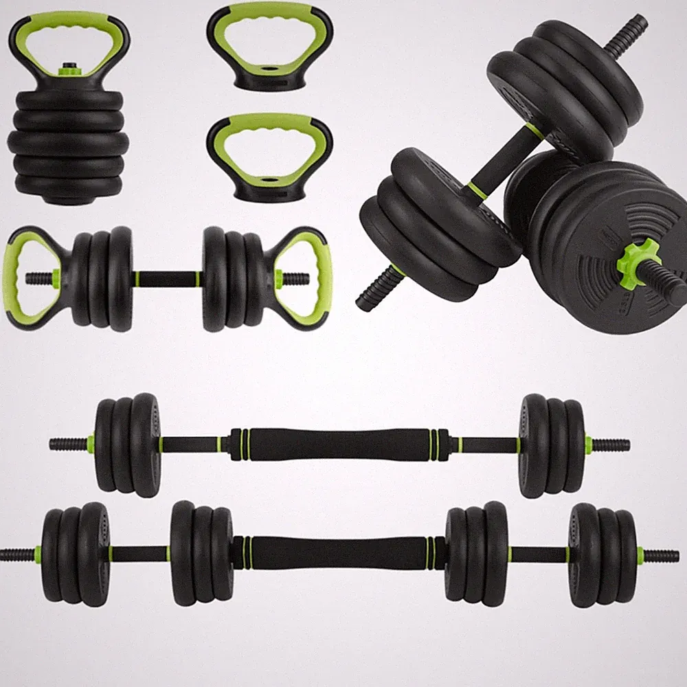 4-In-1 Adjustable Dumbbell Weights, Adjustable Dumbbell Set Used As Dumbbells...