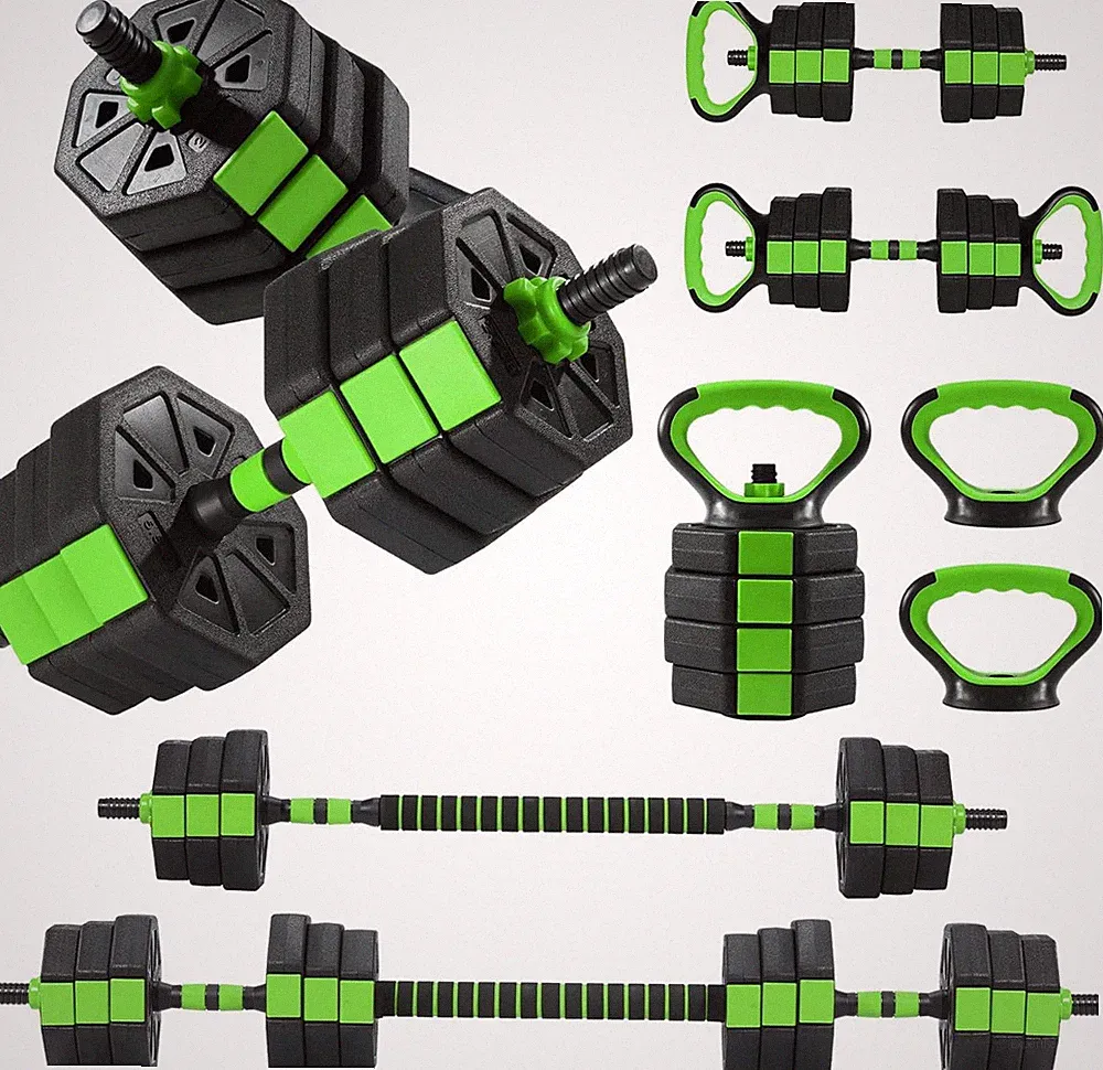4-In-1 Octagonal Adjustable Dumbbell Set (66/88Lbs) – Converts to Barbell, Kettl