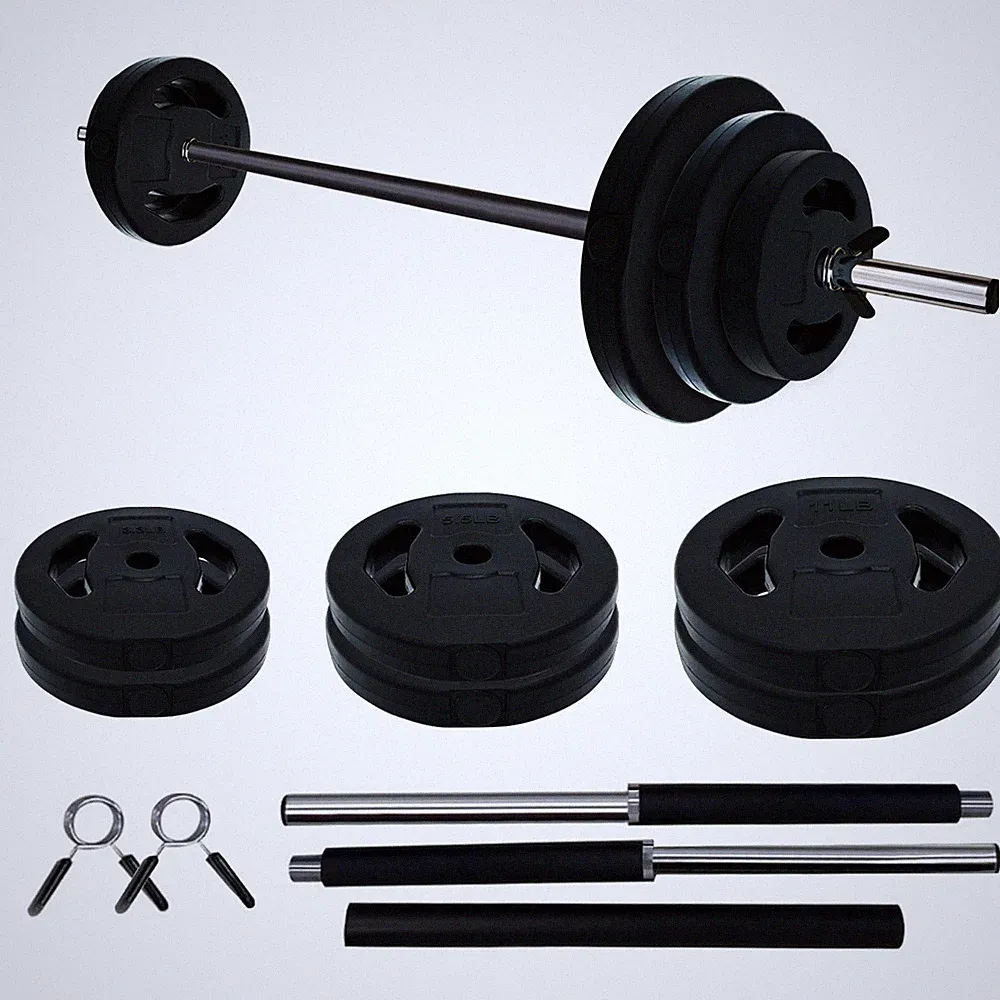 40 Lbs Adjustable Barbell Dumbbell Weights Set for Home Gym Workout Fitness