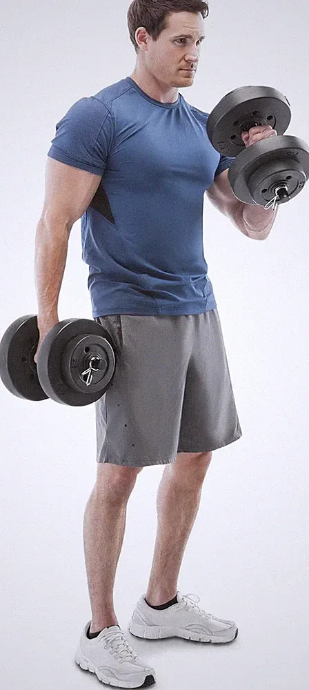40 lbs Adjustable Dumbbell Set W/ Collars Home Gym Weight Training