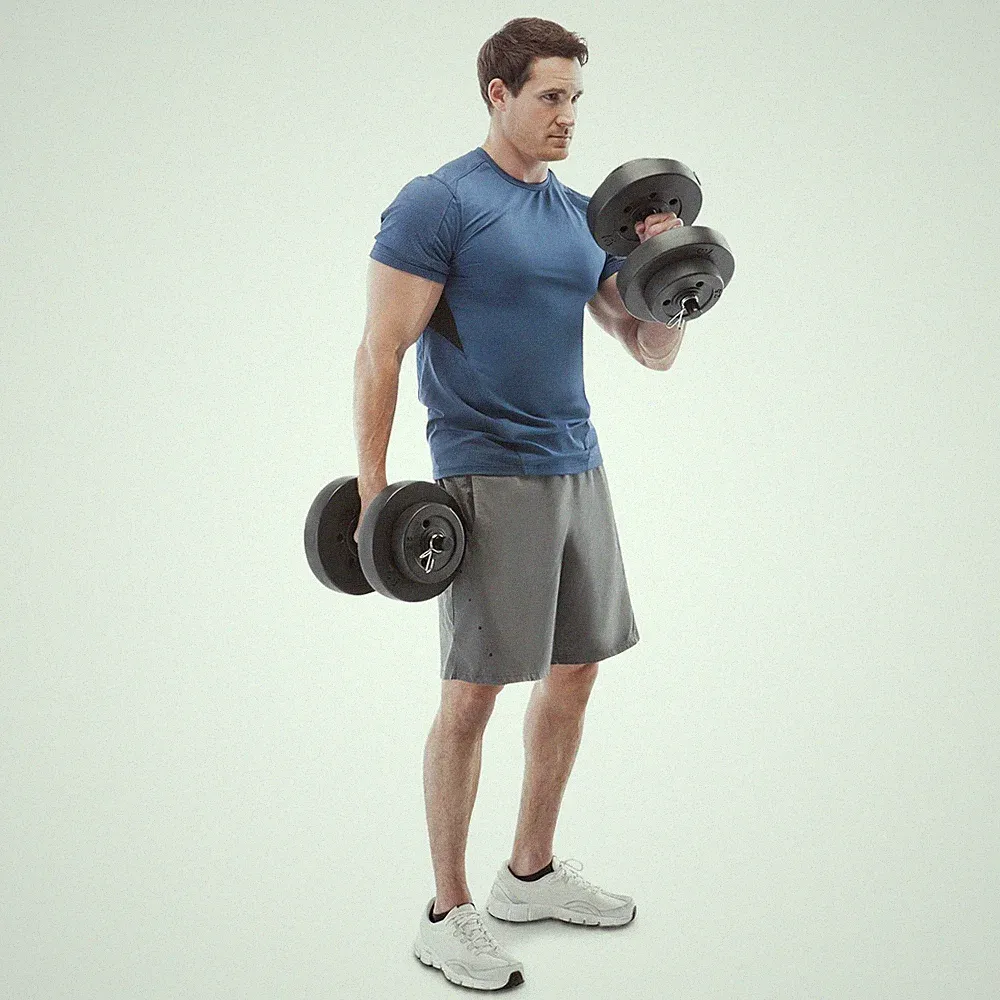 vinyl dumbbell bar with vinyl plates- 1