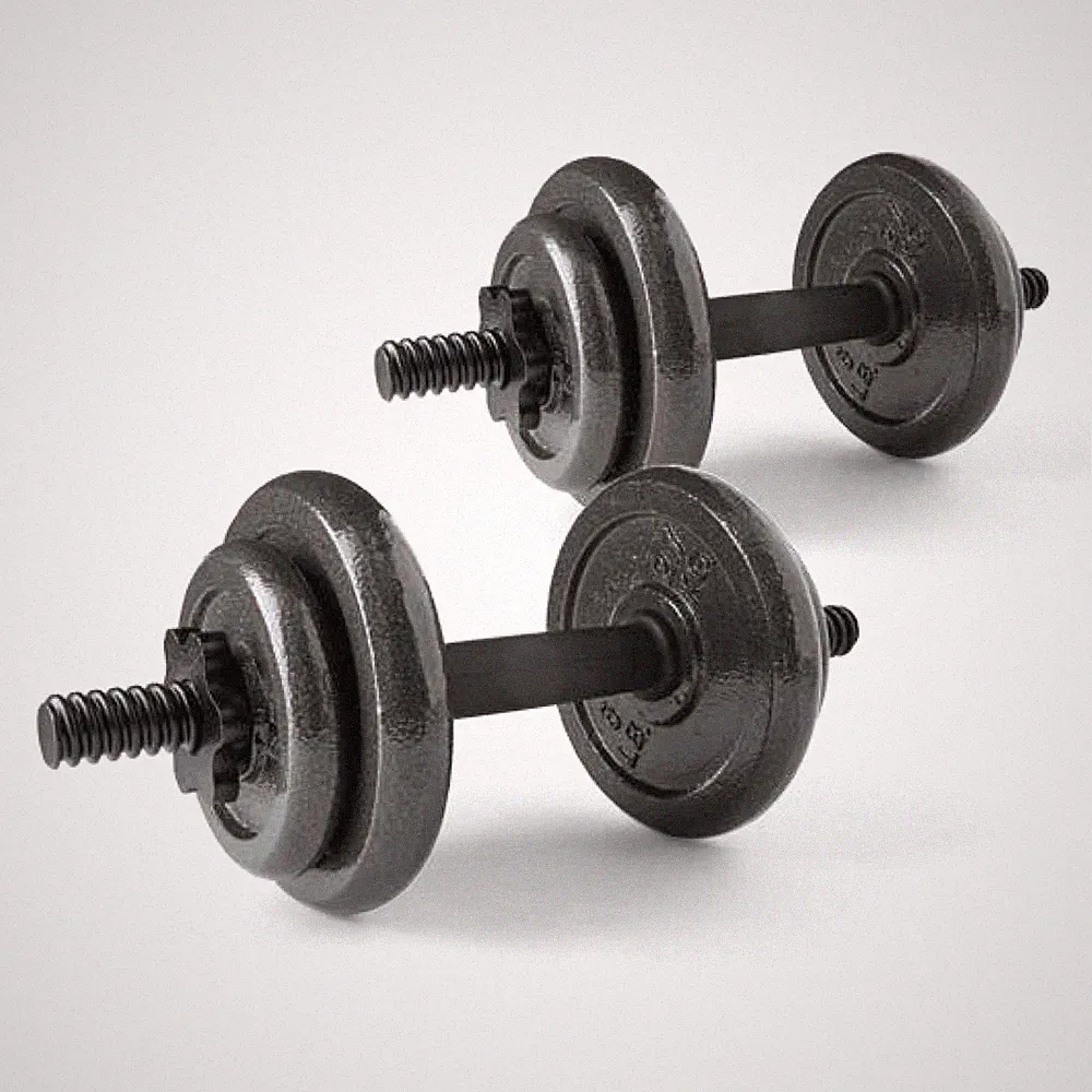 40lb Adjustable Cast Iron Dumbbell Set