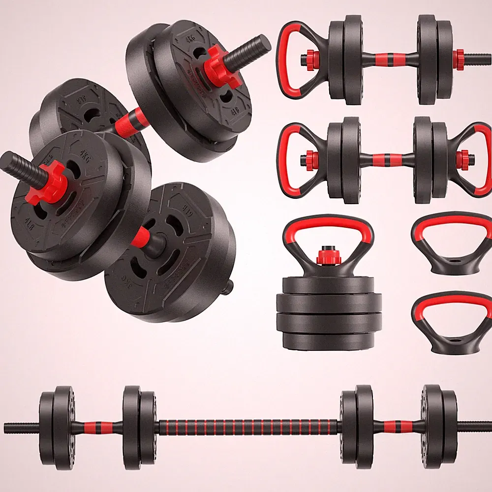 40lbs 4in1 Adjustable Dumbbell Set, Multi-Functional Changeable Dumbbell and...