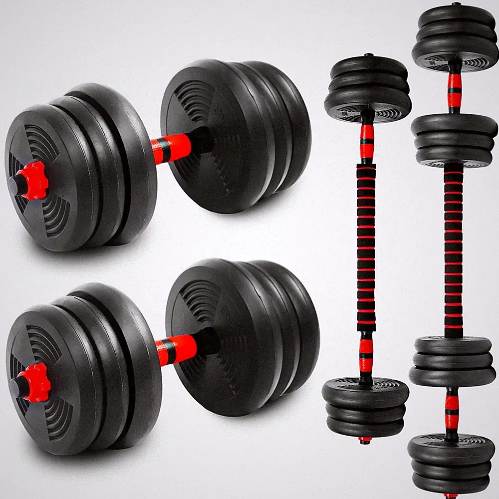 44LB 3-in-1 Adjustable Dumbbell Barbell Push Up Weight Set
