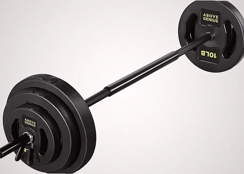 45 LB Adjustable Barbell Weight Set Home Gym Strength Training Equipment