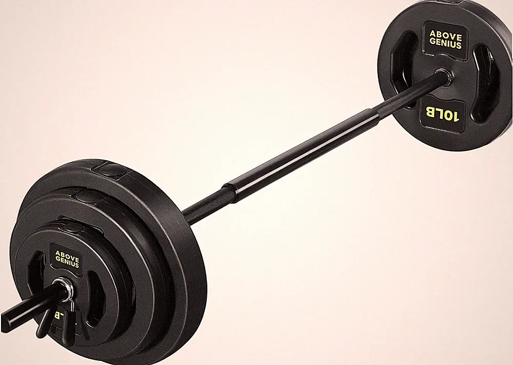 45 LB Weight Set AboveGenius Adjustable Barbell Home Gym