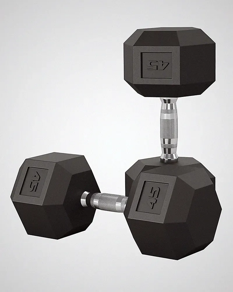 45LBS Hex Dumbbell Set ,Strength Training Hand Weights Dumbbell Pair ,Home Gym
