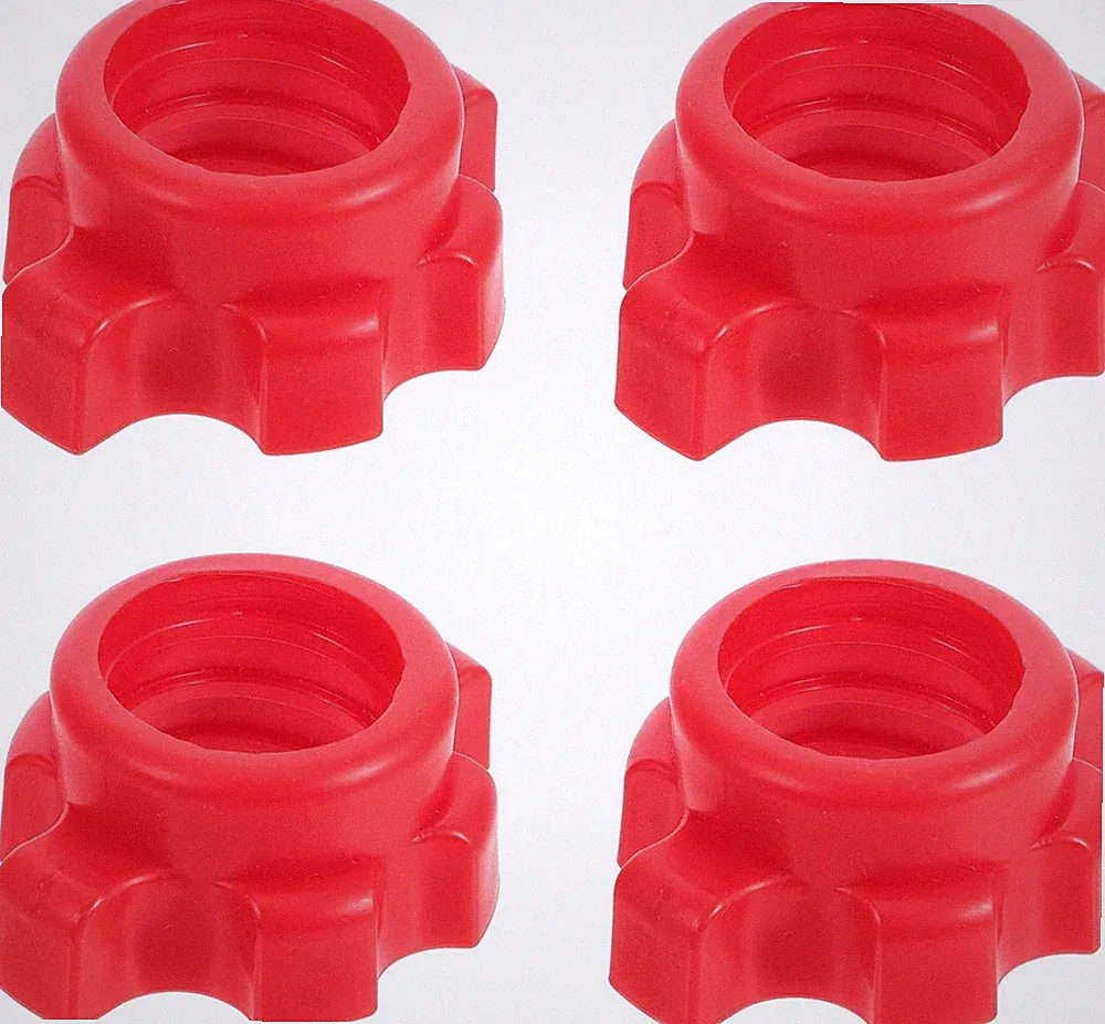 4pcs Dumbbell Hex Nut Plastic Screw for Barbell Dumbbell Collars 1 Inch for Dumb