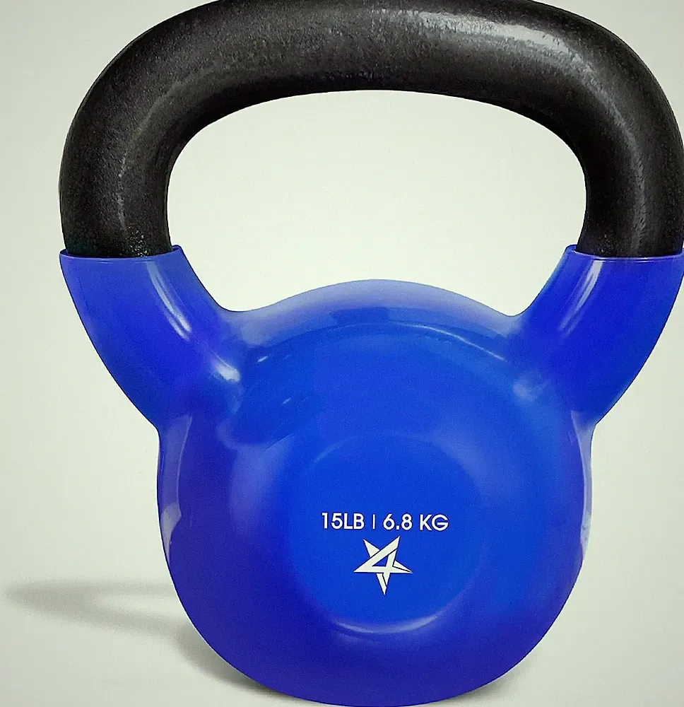 5-65Lbs Kettlebells Vinyl Coated Cast Iron for Dumbbell Weights Exercises, Gym