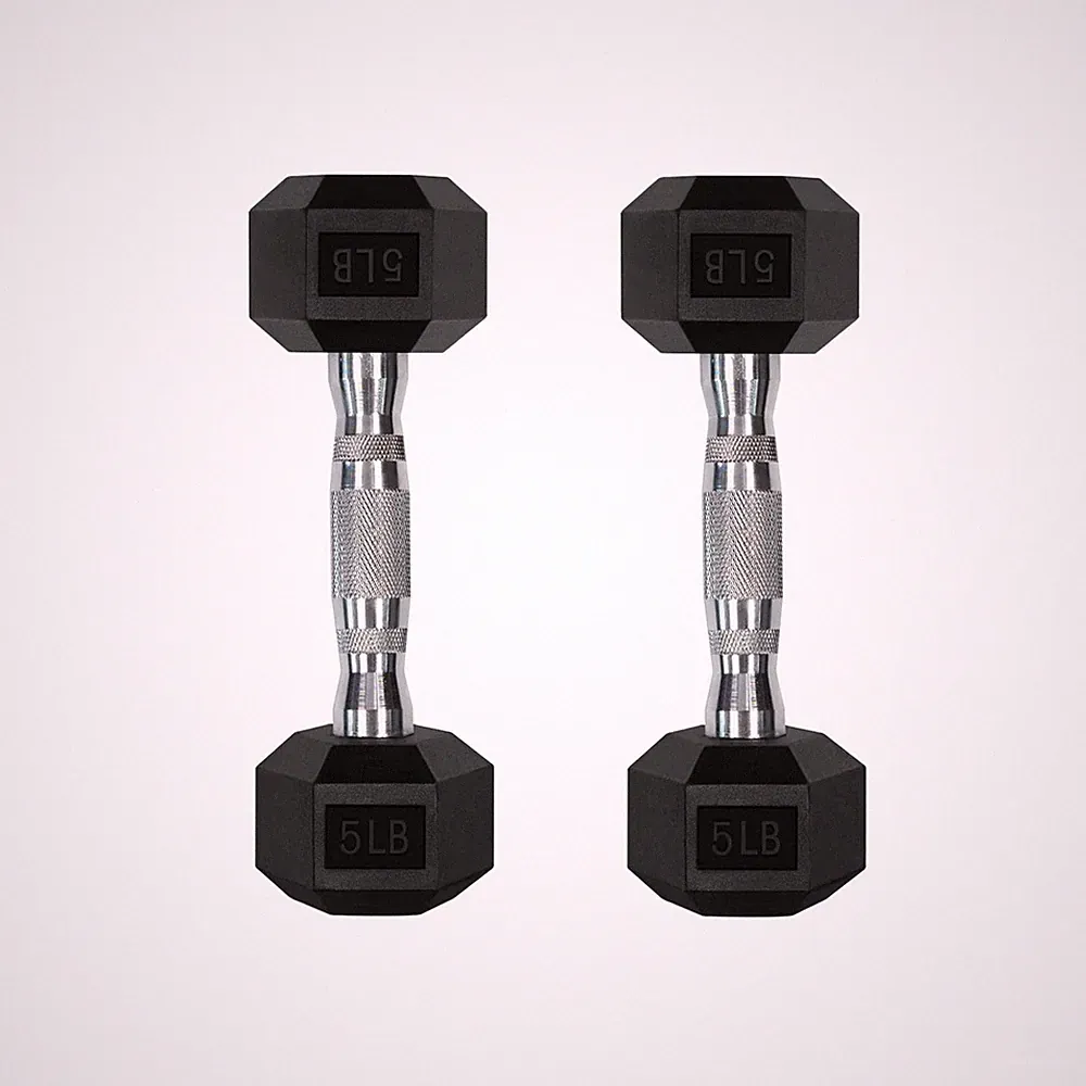 5-780LBS Rubber Coated Hex Dumbbell Weight Set with Rack and Adjustable Weigh...