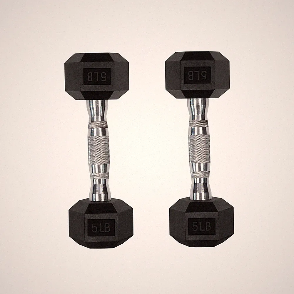 5-780LBS Rubber Coated Hex Dumbbell Weight Set with Rack and Adjustable Weigh...
