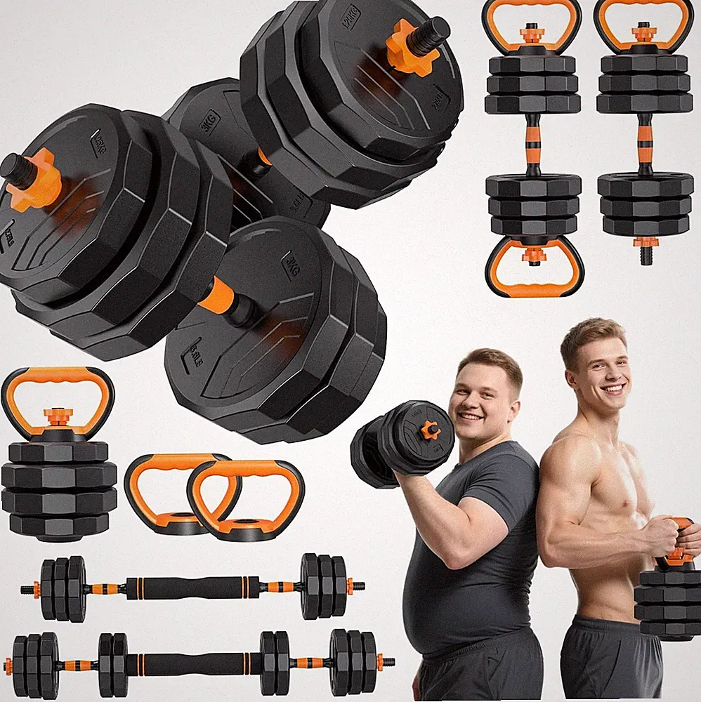 5-In-1 Adjustable Dumbbell Set, 33/44/66/88Lbs Free Weights Set with Connector