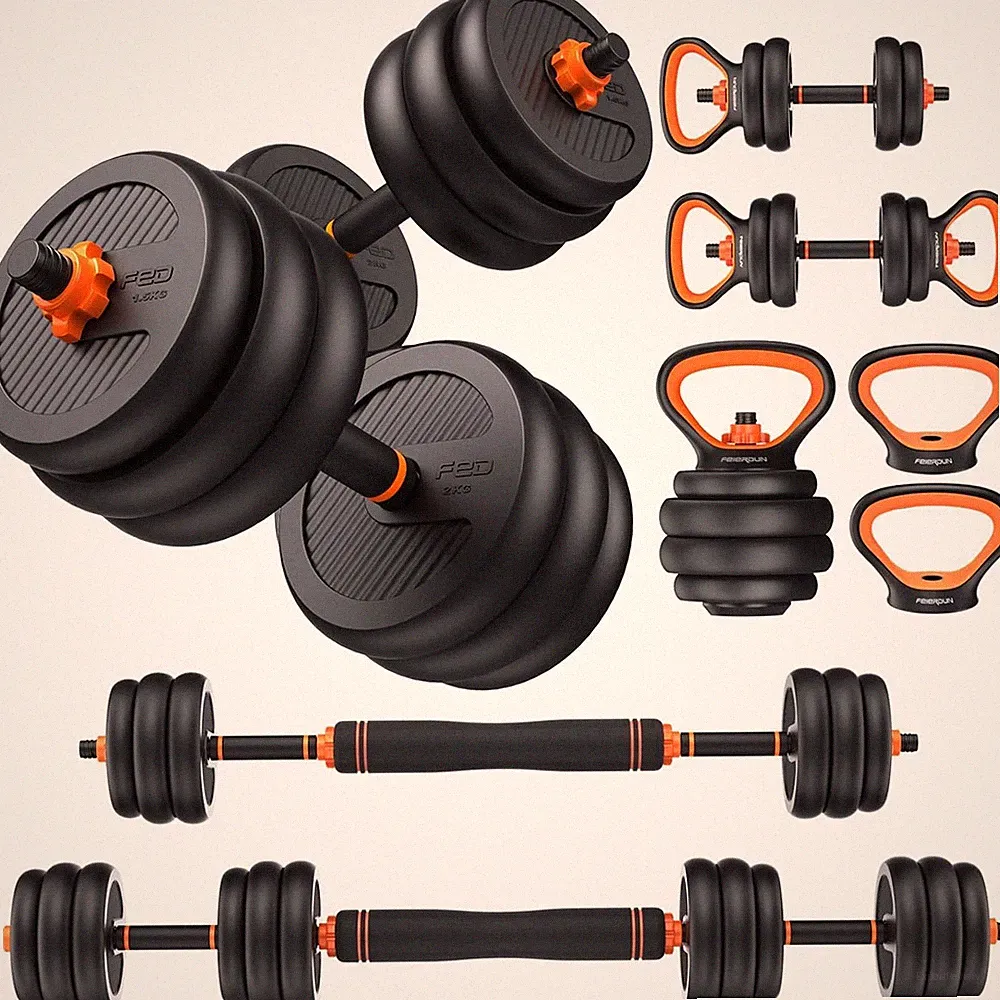 5 in 1 Adjustable Dumbbells Set, 30/45/70/90lbs Free Weight Set with Connector