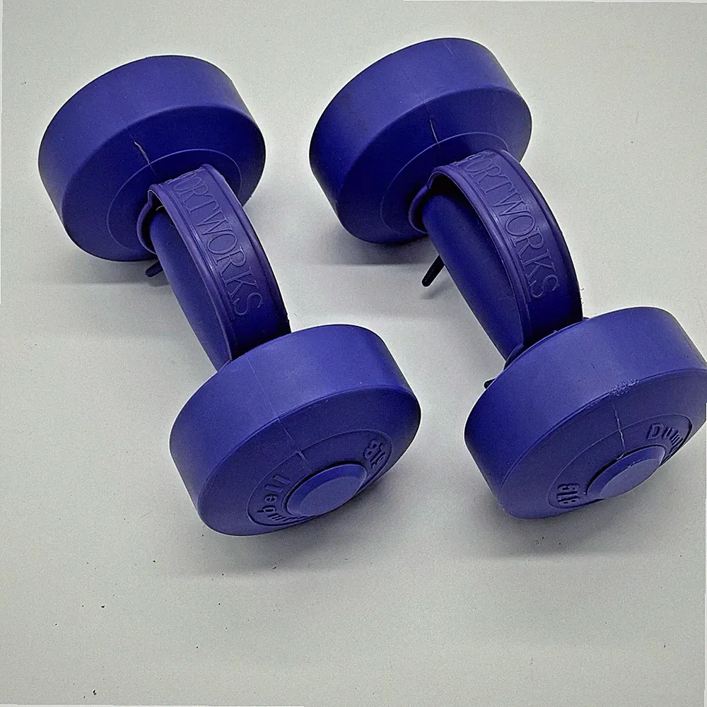 5 lb. Hand Weights - SportWorks Round End Dumbbells Pair, Plastic Coated, Green