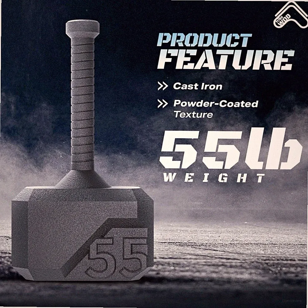 55 lb TribeWOD Thor’s Hammer Kettlebell