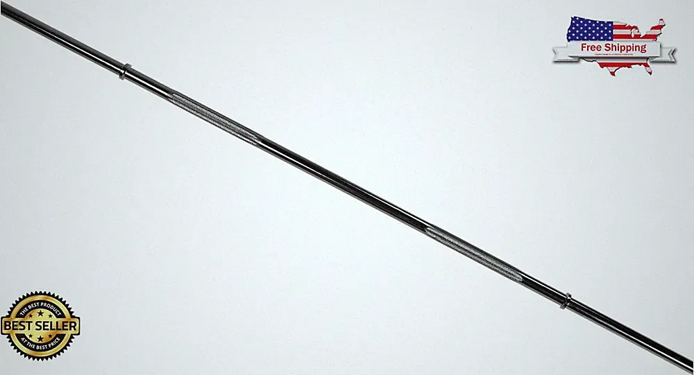5FT Fitness Olympic Weightlifting Barbell, 350lb Capacity USA STOCK *****