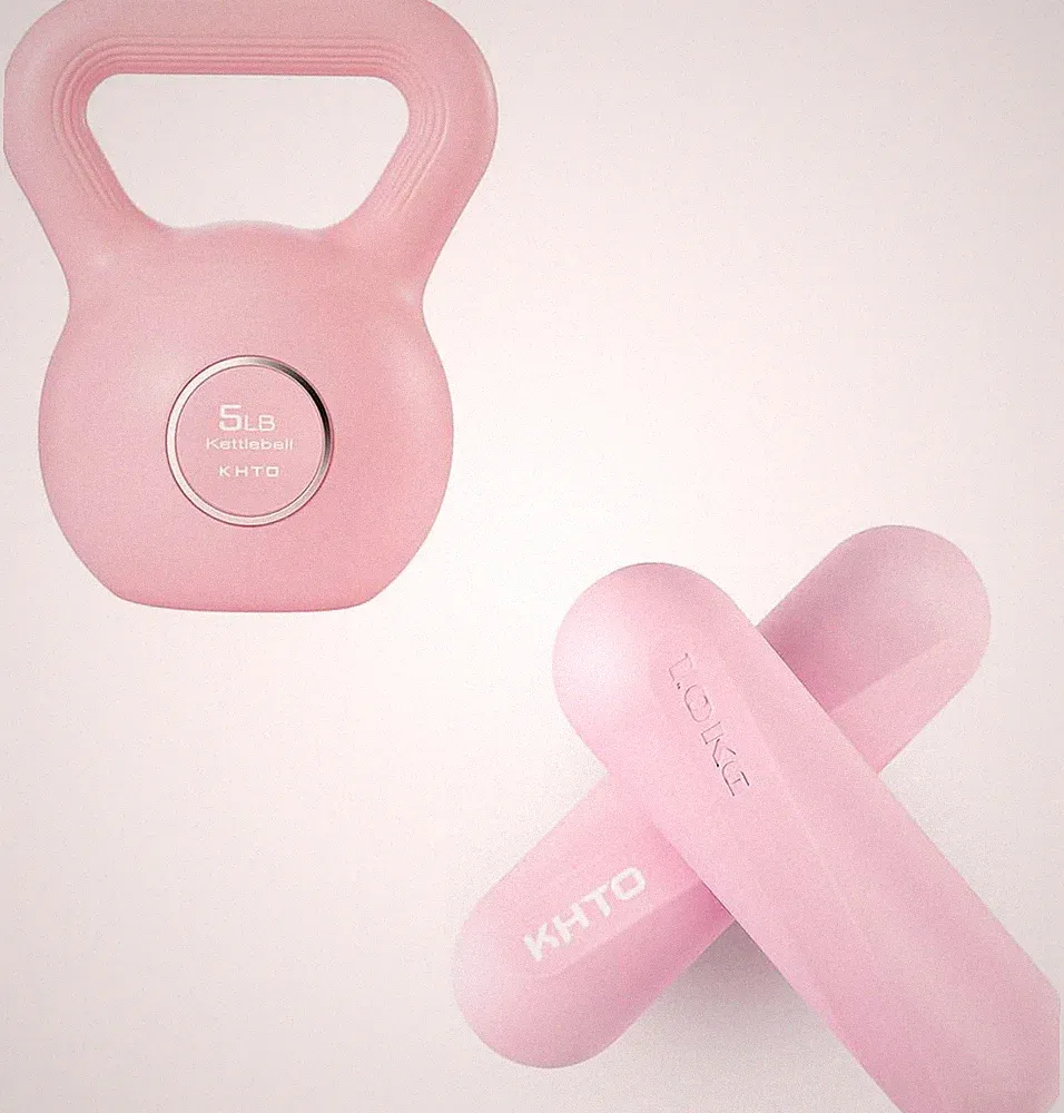 5LB Kettlebell Set for Women - 2.2LB Dumbbells, Perfect for Home Fitness