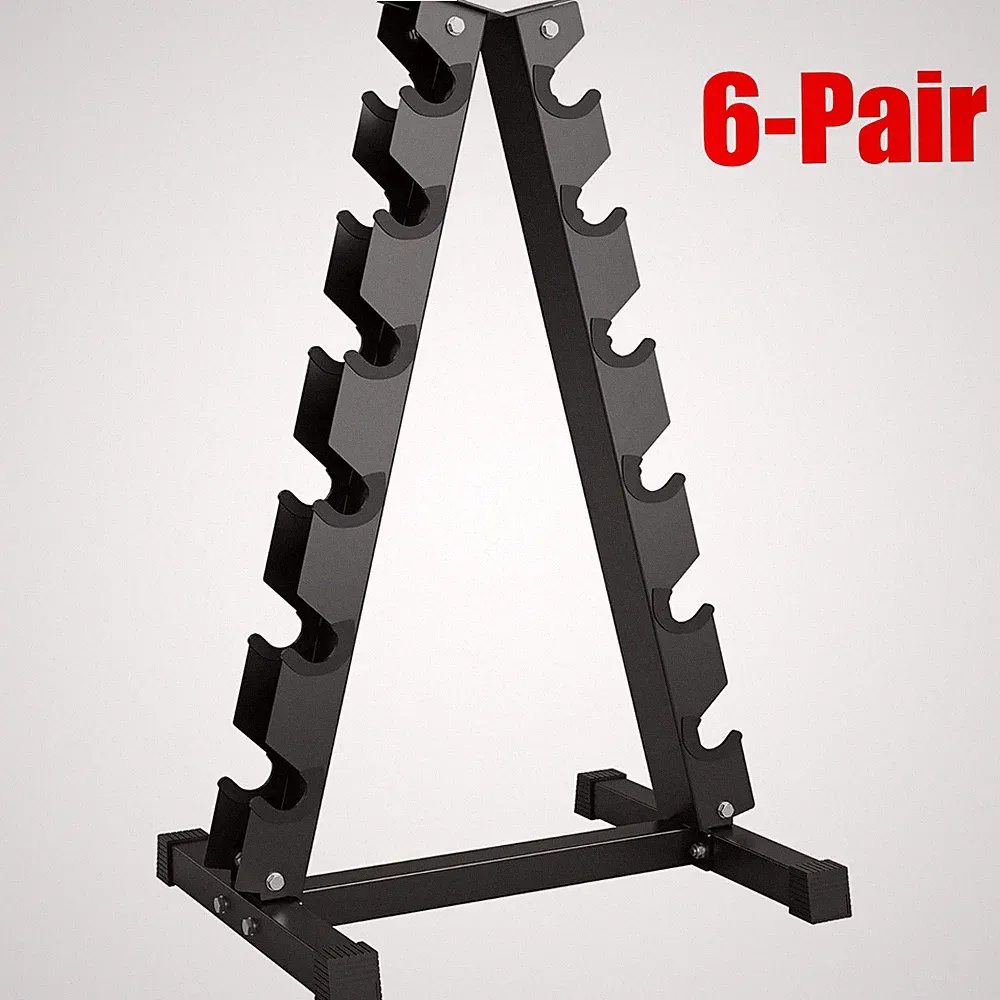 6-Pair Dumbbell Rack 800LB Weight Rack Storage for Home Gym Storage Heavy Duty