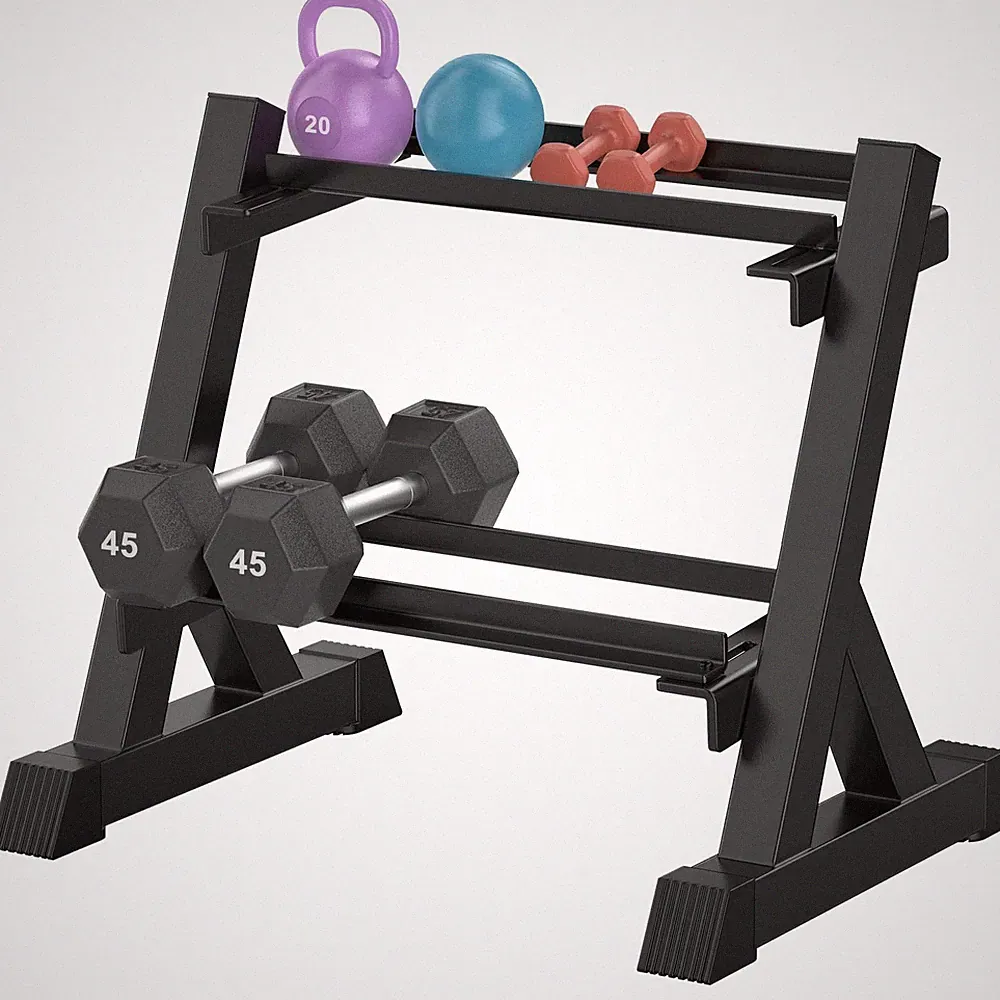 6-Tier|5-Tier|4-Tier|2-Tier Dumbbell Rack Stand Only for Home Gym | Stable A-Fra