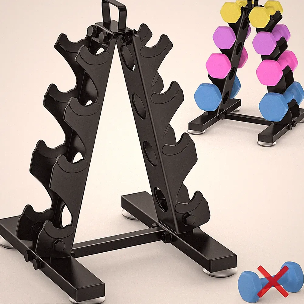 6-Tier|5-Tier|4-Tier Dumbbell Rack Stand Only, Weight Rack for Home Gym Storage