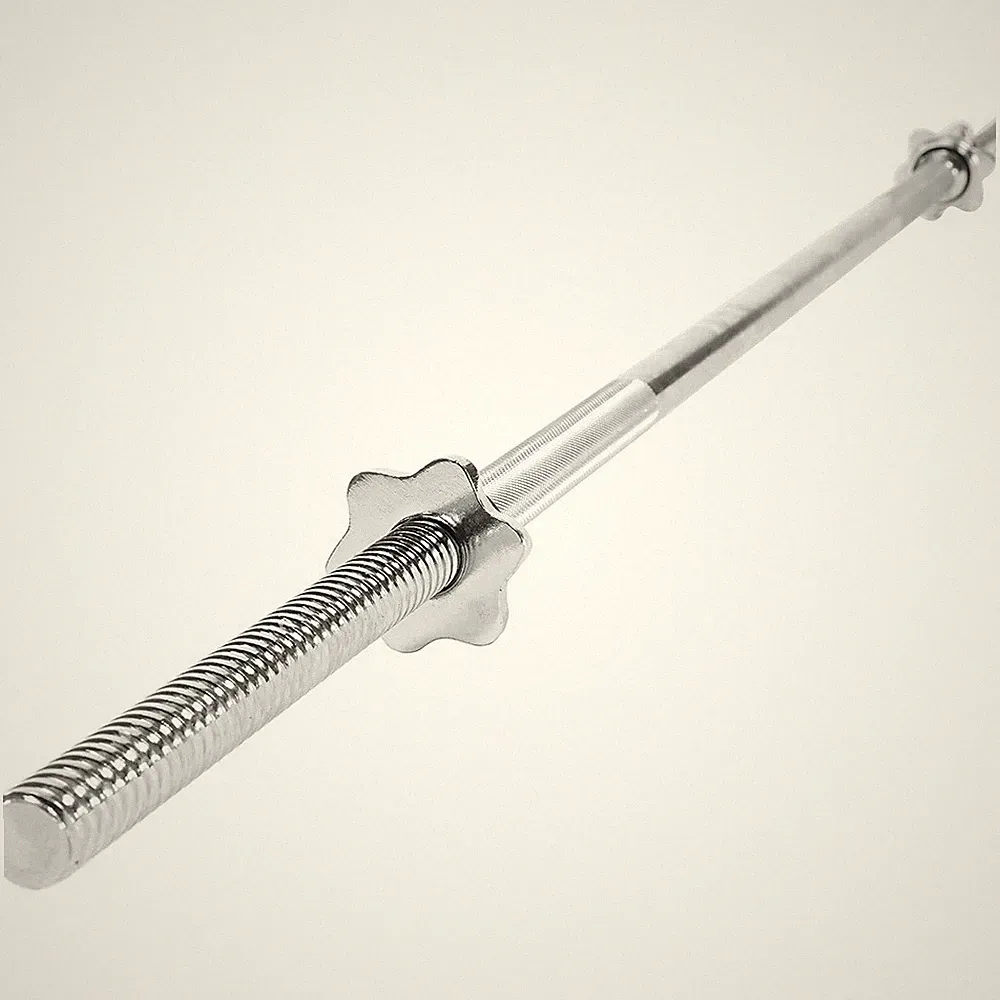 60-Inch Chrome Threaded Barbell Bar 1 Inch Diameter