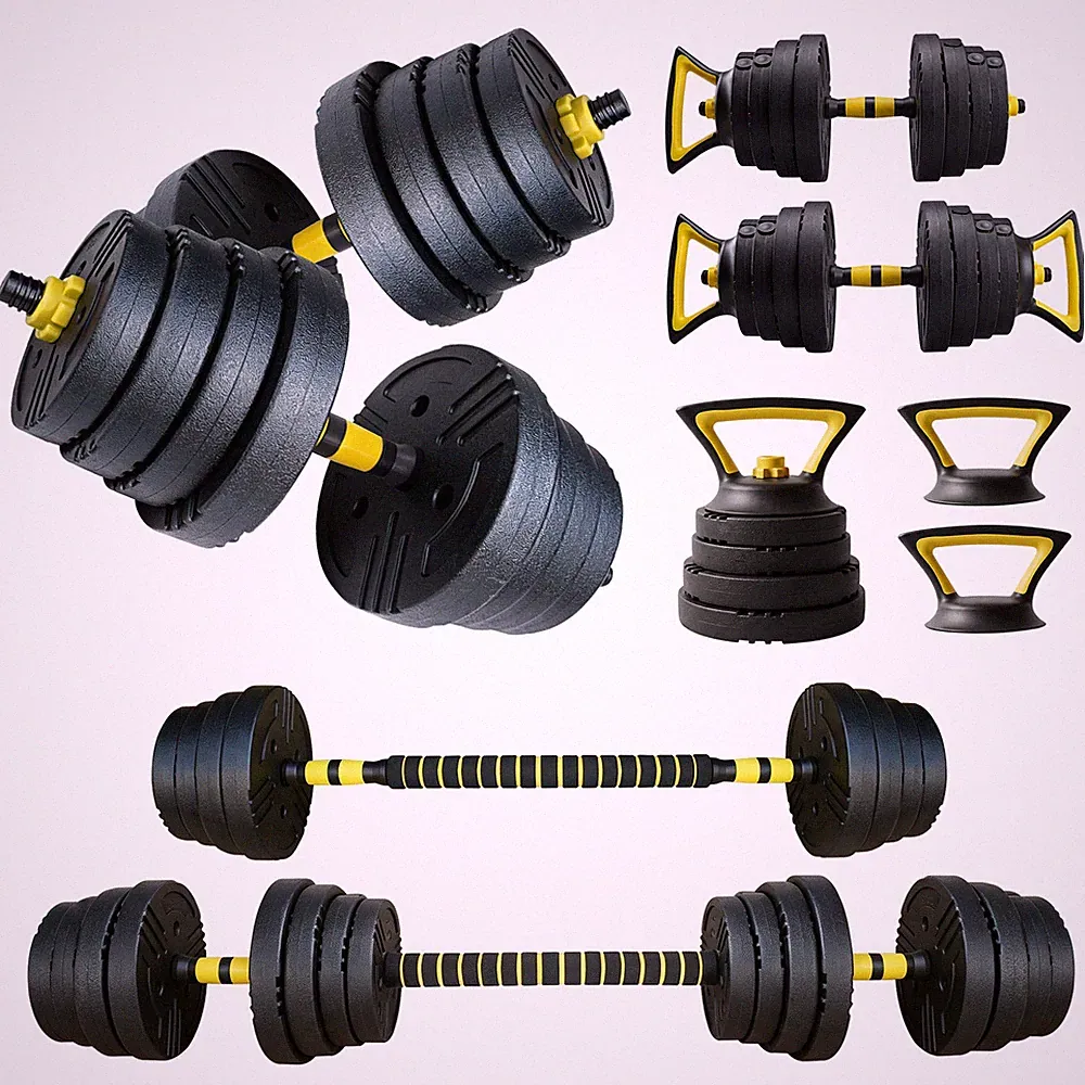 66 lbs Adjustable Dumbbell Set with Connector 5-in-1 Home Gym