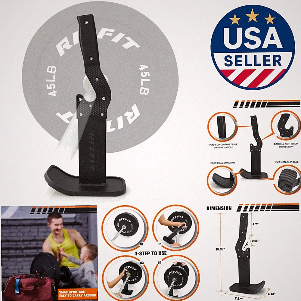 660LB Deadlift Barbell Jack with Non-Slip Handle for Safety & Speed