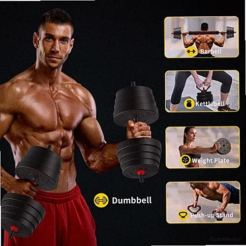 75LB Black Cast Iron Standard Weight Plate Sets Both Dumbbell and Barbell