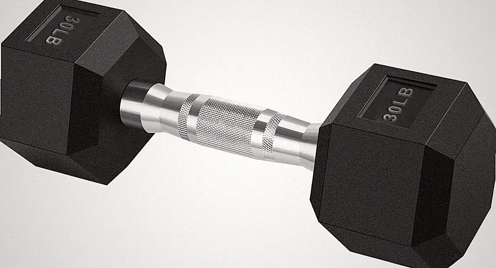 8 Colors Options Compatible with Set of 2 Rubber Dumbbell Weight, 5-50 LB