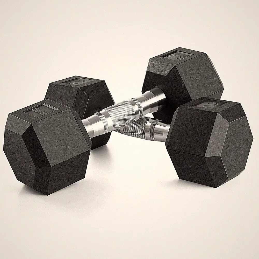 8 Colors Options Compatible with Set of 2 Rubber Dumbbell Weight, Anti-Slip,...
