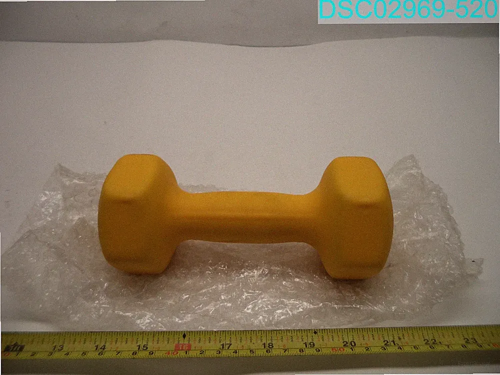 8 LB Yellow Neoprene Dumbbell Hand Weight