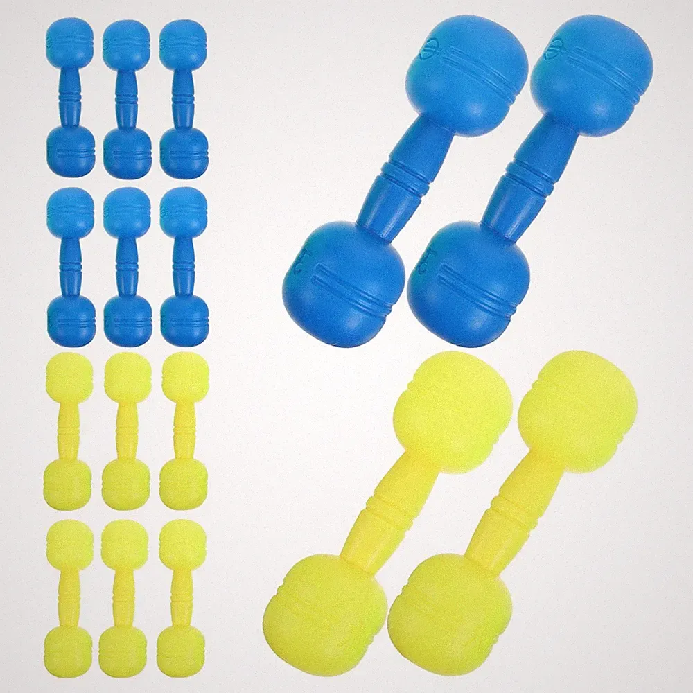 8 Pairs Reusable Plastic Dumbbells for Kids Safe Toddler Workout Equipment Set