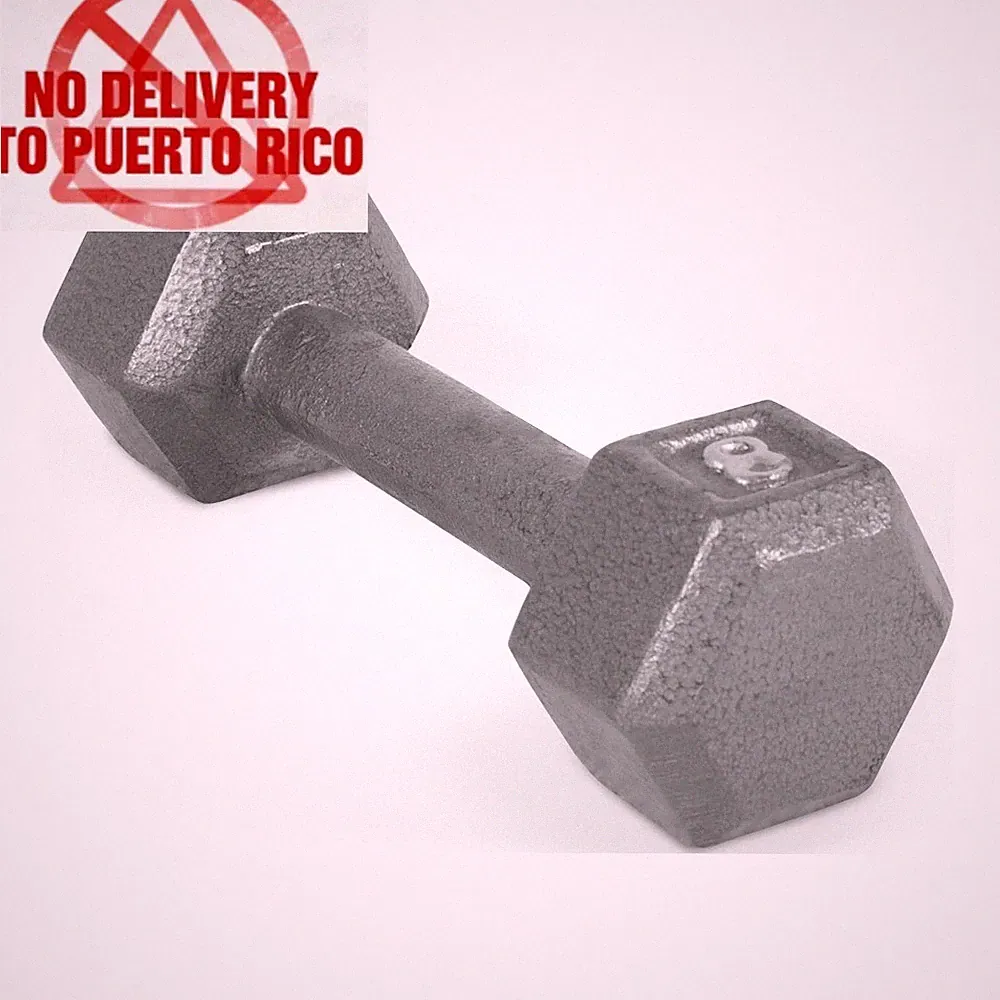 8 lb dumbbells hex