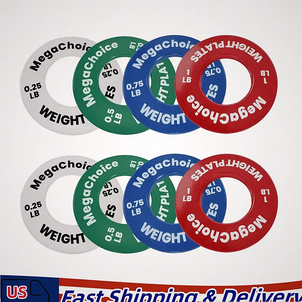 8PCS Fractional Weight Plates 0.25-1LB Barbell Dumbbell Set Gym Use