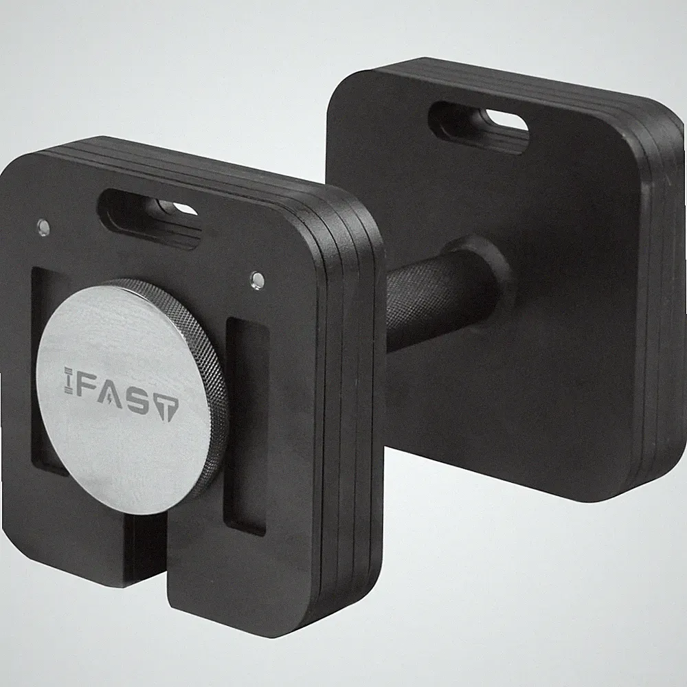 9-in-1 Adjustable Dumbbell 50-150 LB Quick-Lock Square Weights