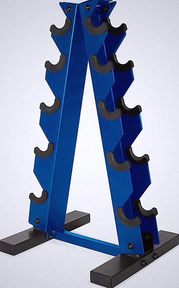 A-Frame Dumbbell Weight Rack Stand Color Series Gym Storage
