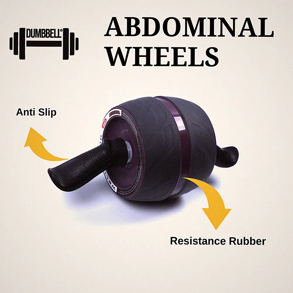 Abdominal Wheel Roller Core Training Workout Home Fitness Gym Exercise Equipment