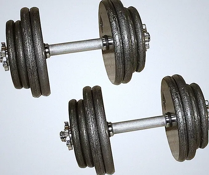 Ader Gray Adjustable Dumbbells 60 Lbs