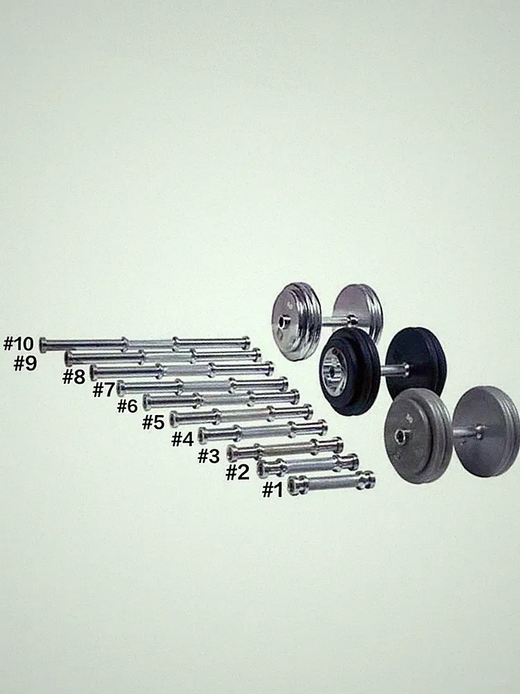 Ader Pro-Fixed Solid Dumbbell Handle, Sold as 1 pc, All Sizes to Choose from