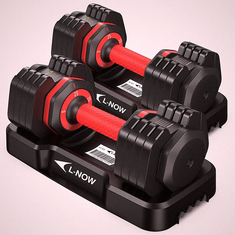 Adjust Dumbbell Set Adjustable Weight Dumbbell Set body Fitness Workout 25*2