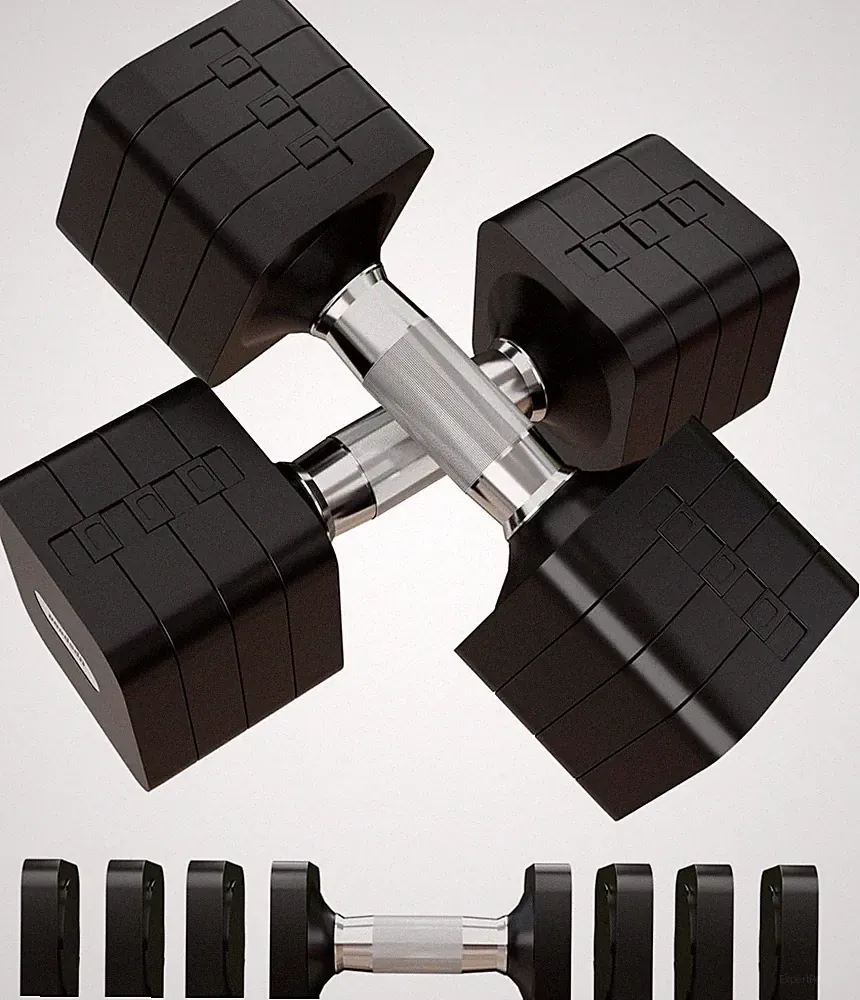 Adjustable 15LBS/20LBS Dumbbell Set for Home Gym Strength Training