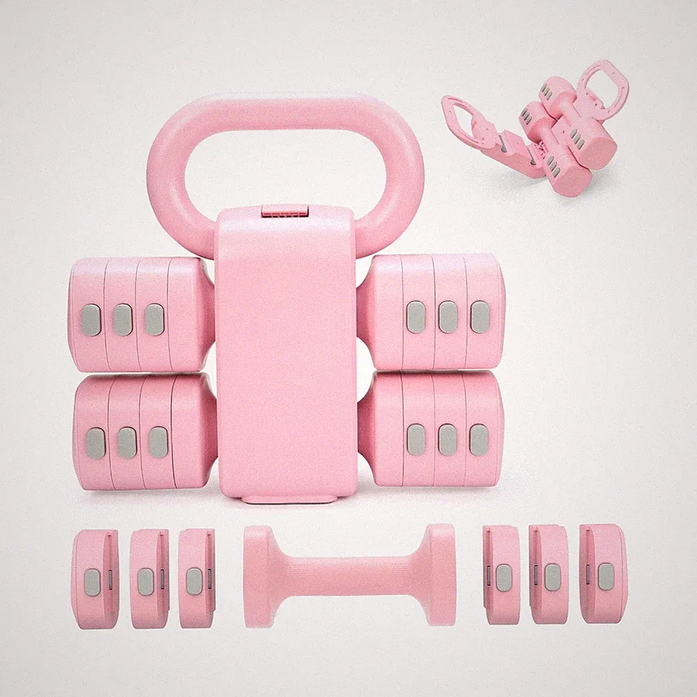Adjustable 2-in-1 Convertible Kettlebell & Dumbbells Set, 4 in ... USA FAST SHIP