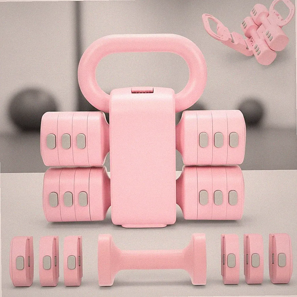 Adjustable 2-in-1 Convertible Kettlebell & s